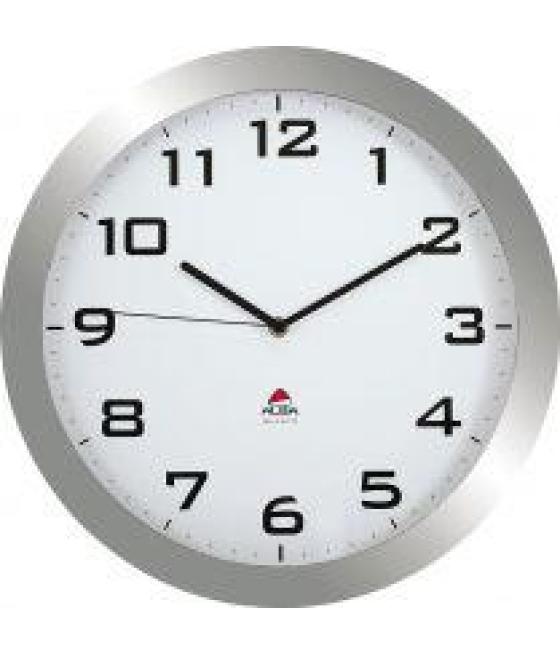 Archivo 2000 reloj de pared analógico gris con lente cristal 55x380mm