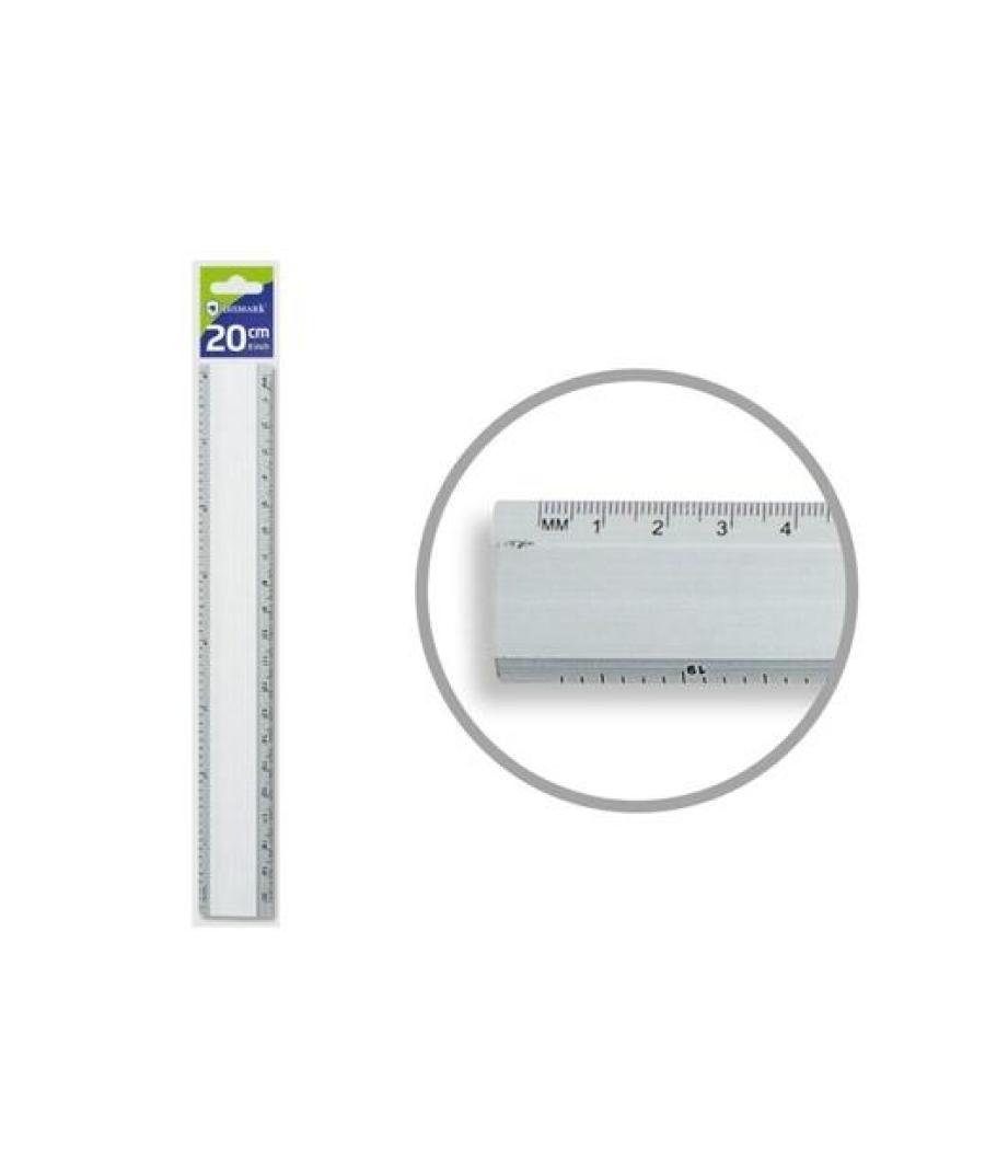 Bismark regla aluminio 20cm