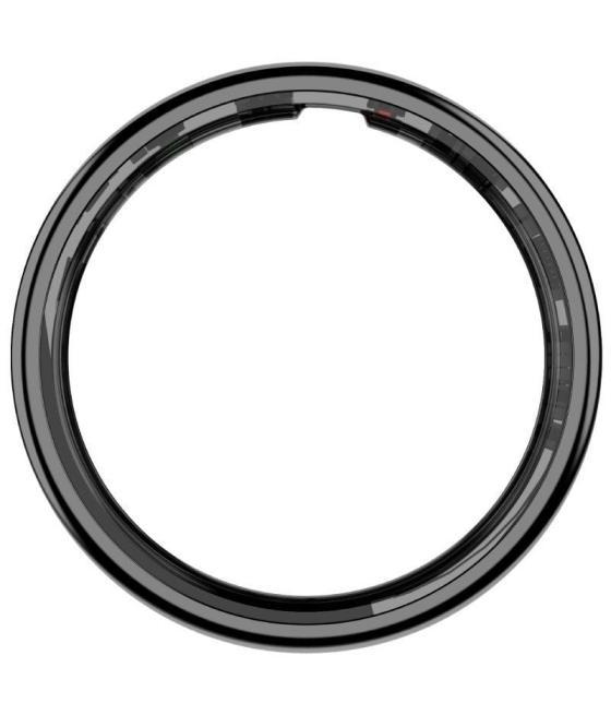 Anillo inteligente leotec kör mau smart ring talla 11/ ø20.8mm/ notificaciones/ frecuencia cardíaca/ negro