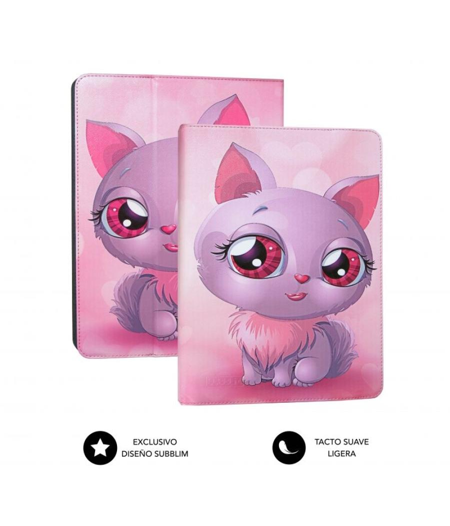Funda subblim trendy cat para tablets de 10.1'-11'