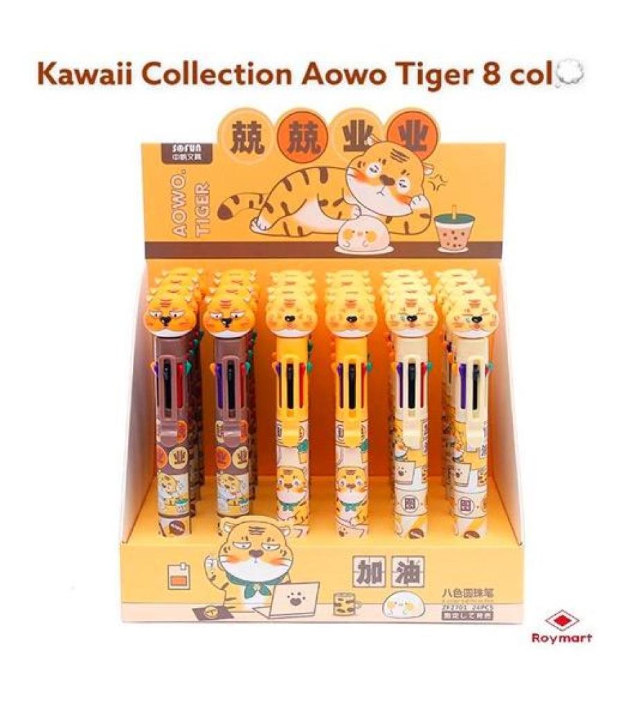 Roymart bolis de 8 colores tiger surtidos expositor 24 ud