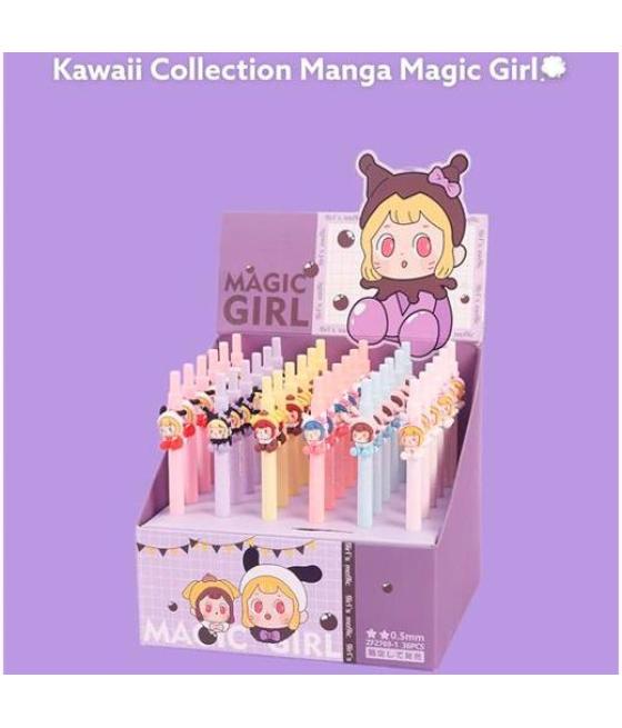 Roymart bolis gel magic girl click pen surtidos expositor 36 ud
