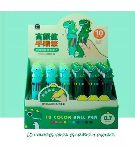 Roymart bolis de 10 colores dinosaurios surtidos expositor 36 ud