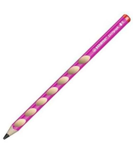 Stabilo easygraph lapiz diestros 322 hb rosa -12u-