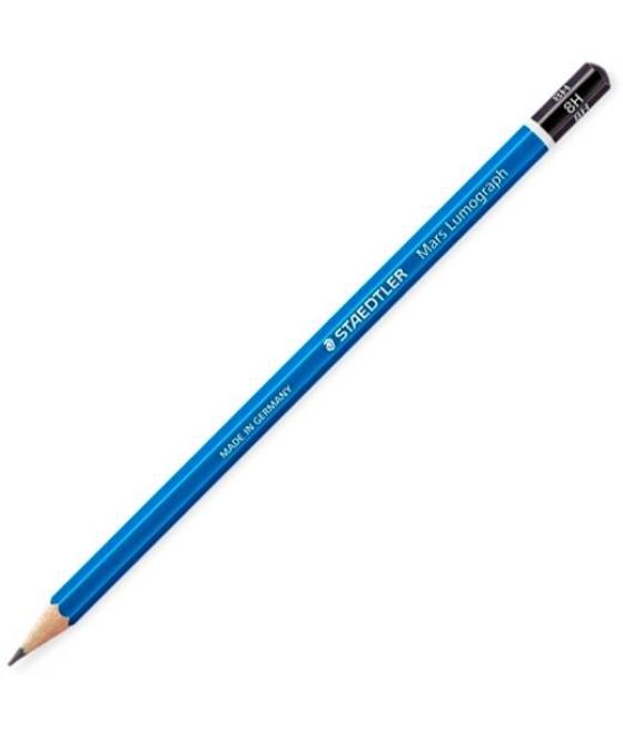 Staedtler lápiz de grafito mars lumograph 100 8h caja 12 ud