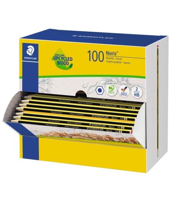 Staedtler lápiz de grafito noris 120-2 hb caja dispensador 100 ud