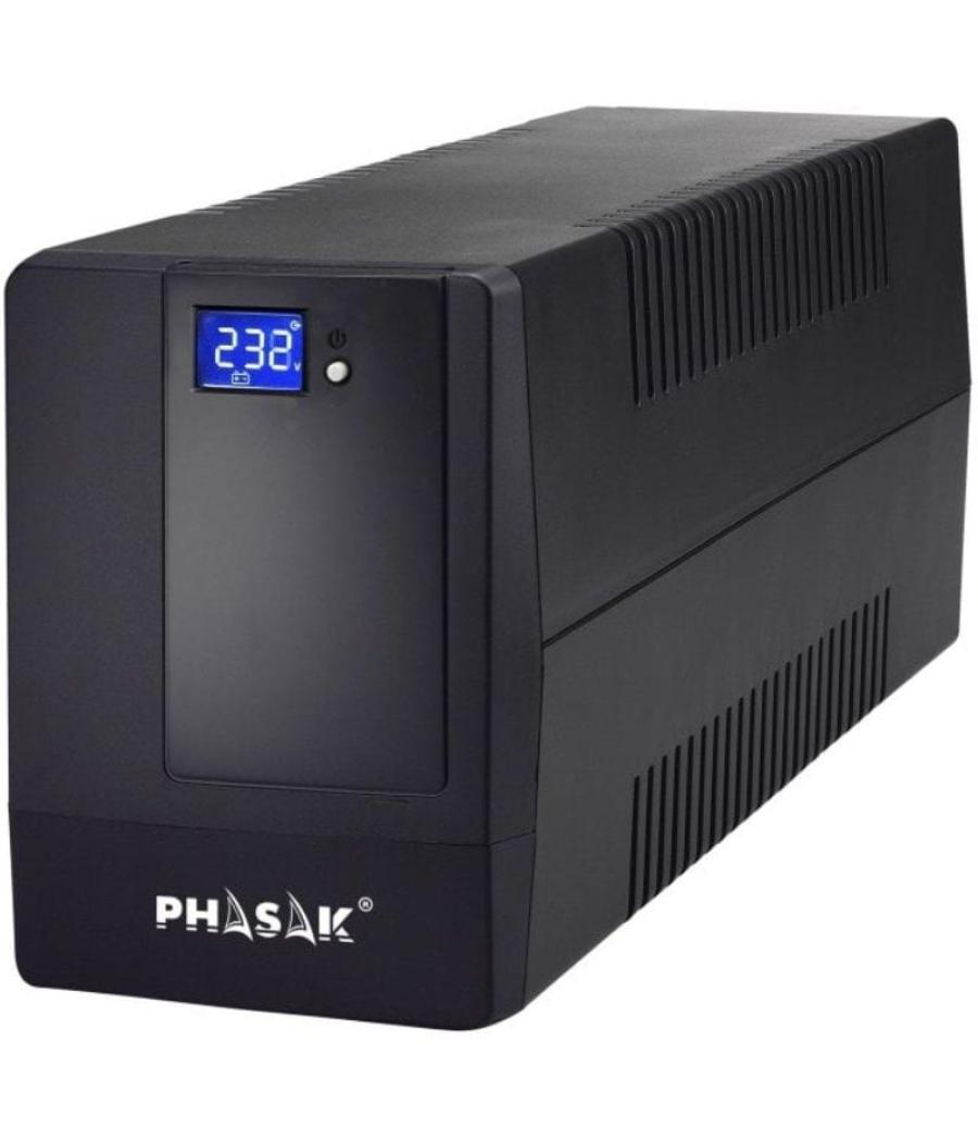 Sai línea interactiva phasak 2000 va lcd/ 2000va/ 4 salidas/ formato torre