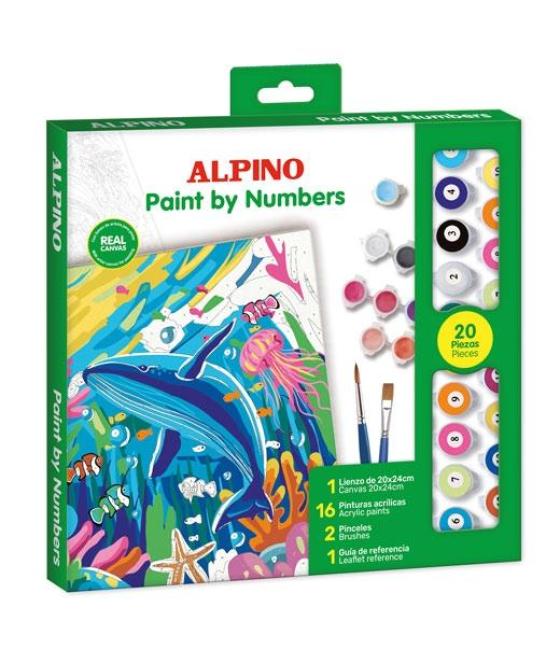 Alpino pintura acrílica pinta por números ocean