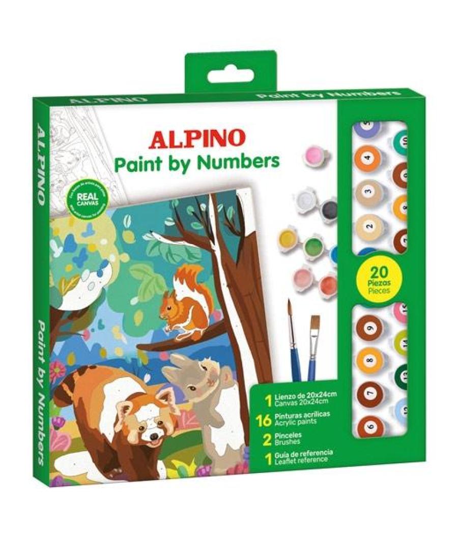 Alpino pintura acrílica pinta por números forest
