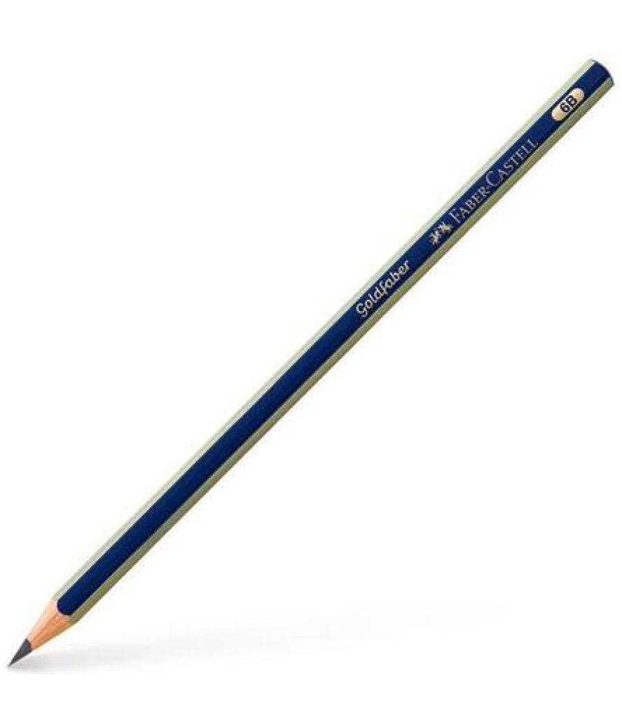 Faber castell lápiz de grafito 1221 goldfaber 6b