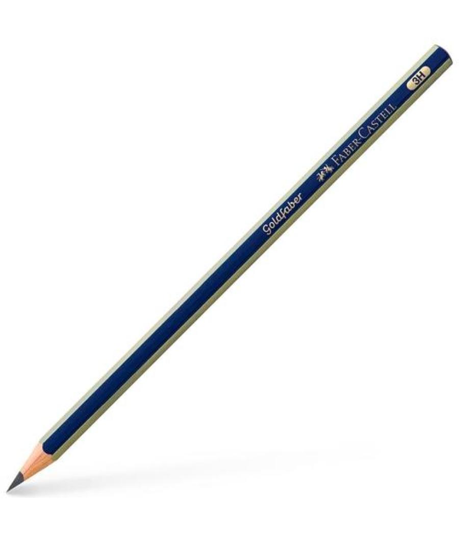Faber castell lápiz de grafito 1221 goldfaber 3h