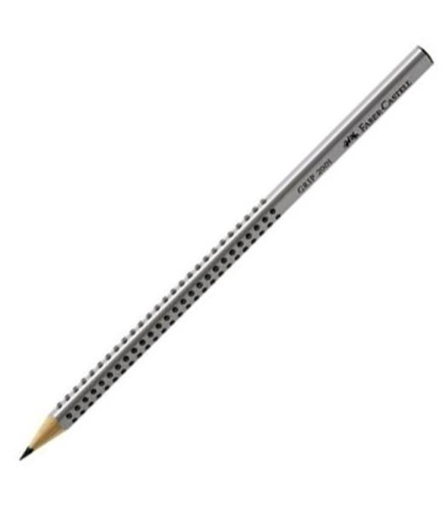 Faber castell lápiz grip ecológico grafito modelo 2001 hb gris
