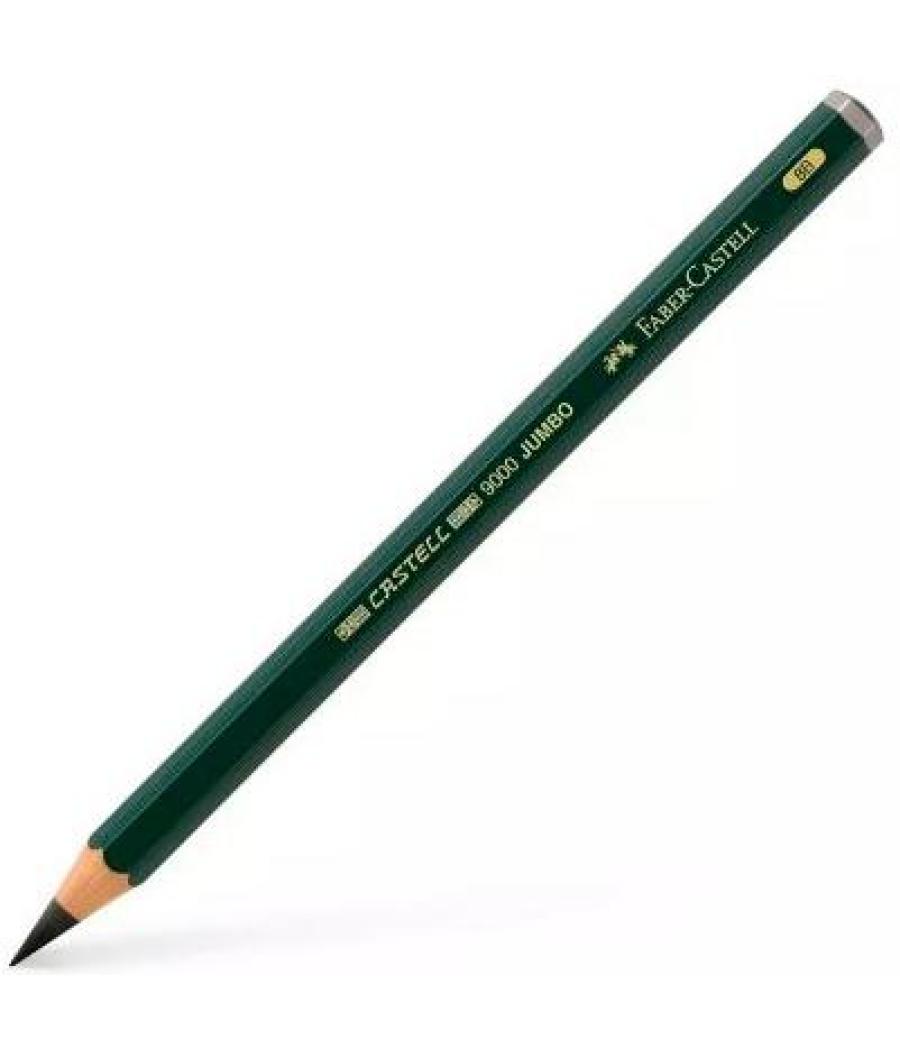 Faber castell lápiz jumbo 9000 8b negro