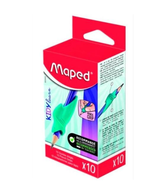 Maped grip guía de dedos kidy learn verde caja 10 ud