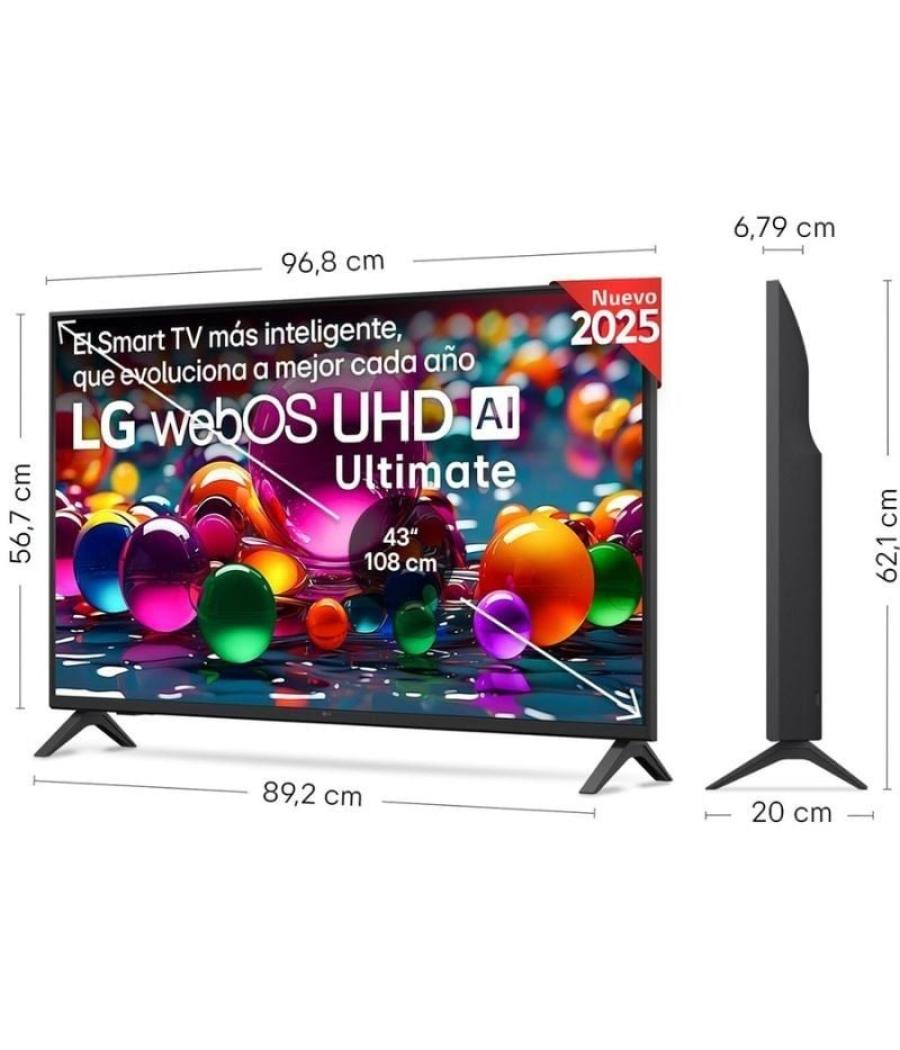 Televisor lg uhd 43ua74006lb 43'/ ultra hd 4k/ smart tv/ wifi