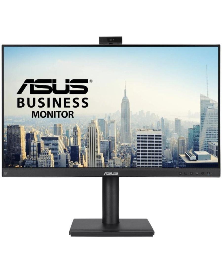 Monitor profesional asus be249qfk 24'/ full hd/ webcam/ multimedia/ regulable en altura/ negro