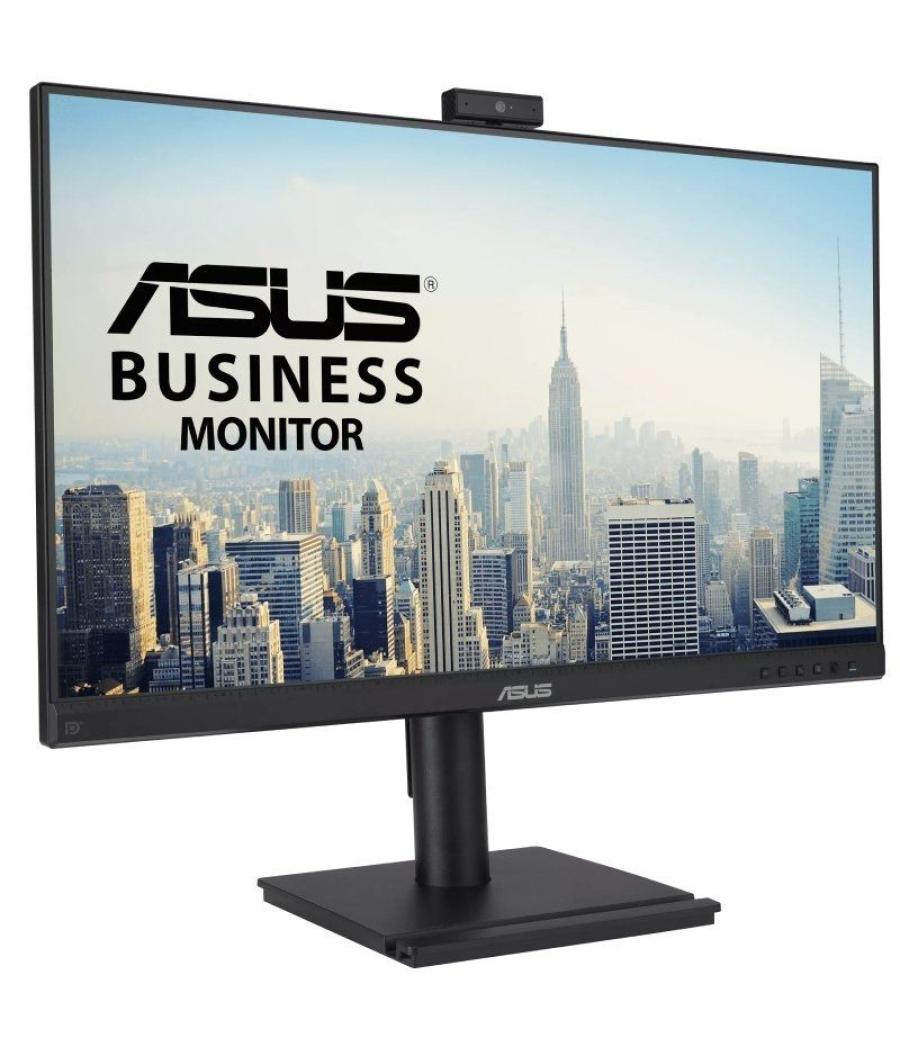 Monitor profesional asus be249qfk 24'/ full hd/ webcam/ multimedia/ regulable en altura/ negro