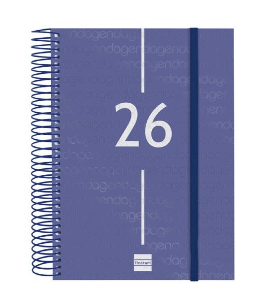 Finocam agenda espiral year e10-155x212mm 1dp tapa pp azul 2026