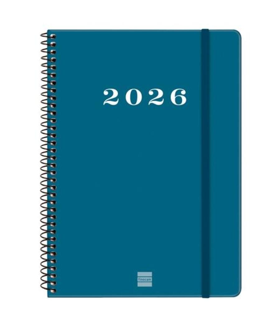 Finocam agenda espiral my e10-155x212mm svh tapa dura azul 2026