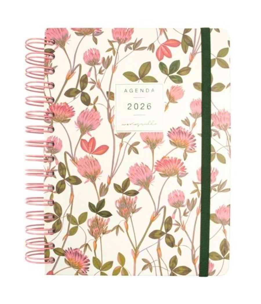 Finocam agenda espiral moniquilla e10-155x212mm 1dp tapa dura amapola 2026