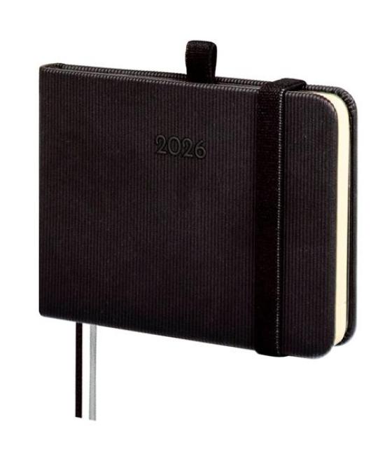 Finocam agenda mínimal textura m0-104x73mm svv tapa dura negro 2026