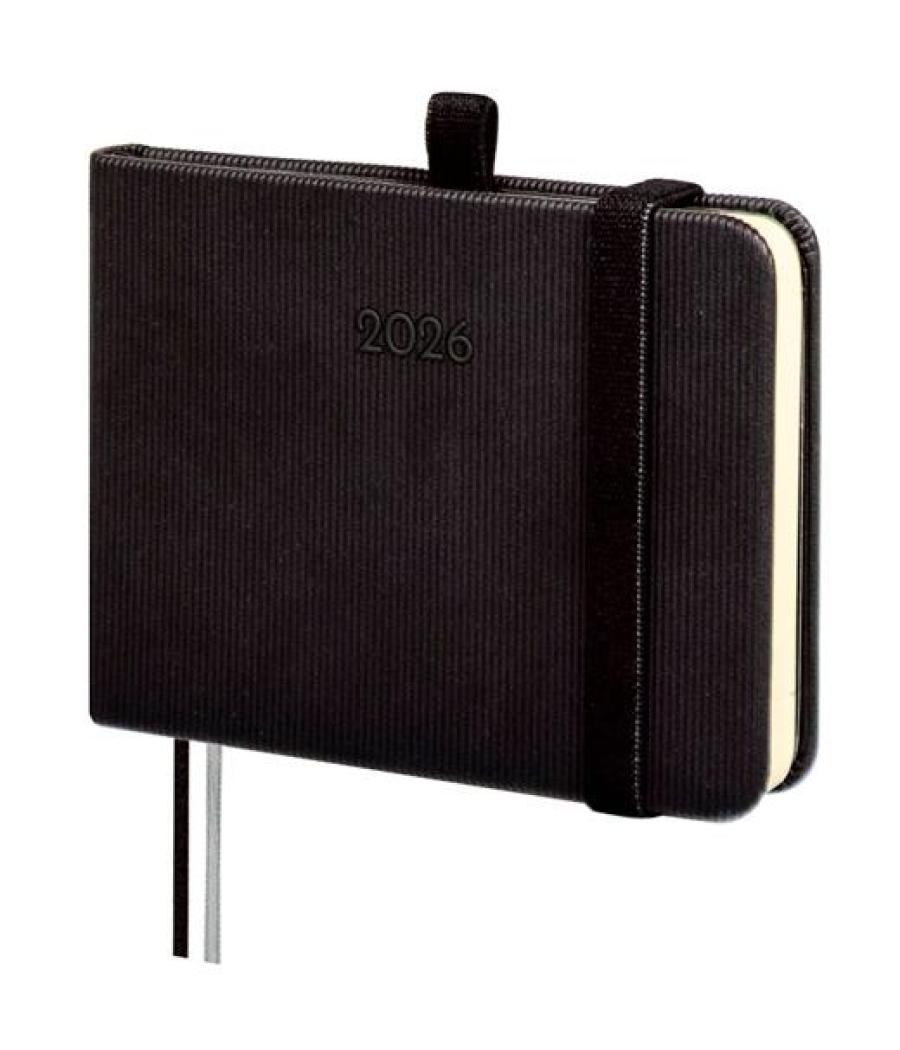 Finocam agenda mínimal textura m0-104x73mm svv tapa dura negro 2026
