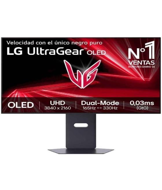 Monitor gaming ultrapanorámico lg ultragear 32gx850a-b 32'/ 4k/ 0.03ms/ 330hz/ oled/ regulable en altura/ negro