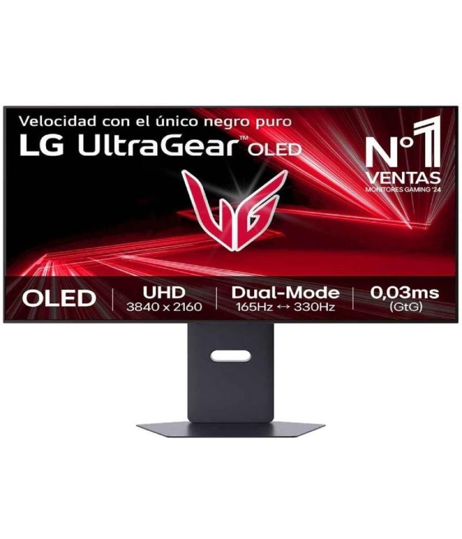 Monitor gaming ultrapanorámico lg ultragear 32gx850a-b 32'/ 4k/ 0.03ms/ 330hz/ oled/ regulable en altura/ negro