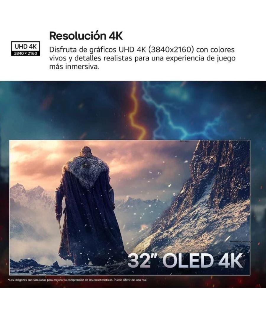 Monitor gaming ultrapanorámico lg ultragear 32gx850a-b 32'/ 4k/ 0.03ms/ 330hz/ oled/ regulable en altura/ negro