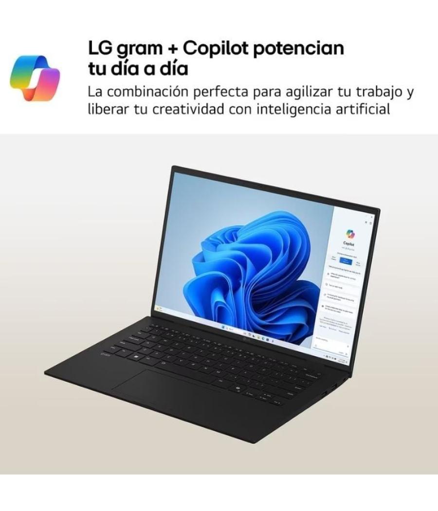 Portátil lg gram 14z90t-g.ad88b intel core ultra 7-255h/ 32gb/ 1tb ssd/ 14'/ win11