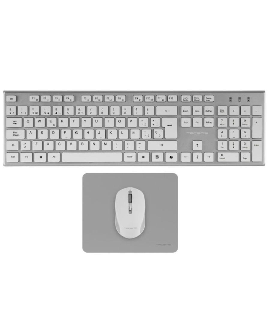 Pack gaming tacens zenith/ teclado inalámbrico + ratón inalámbrico + alfombrilla