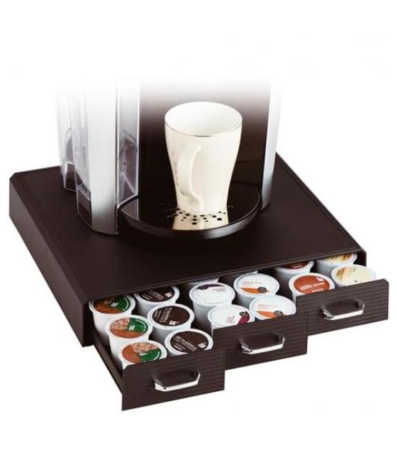 Archivo 2000 organizador la hora del café con 3 cajones para almacenaje de cápsulas negro