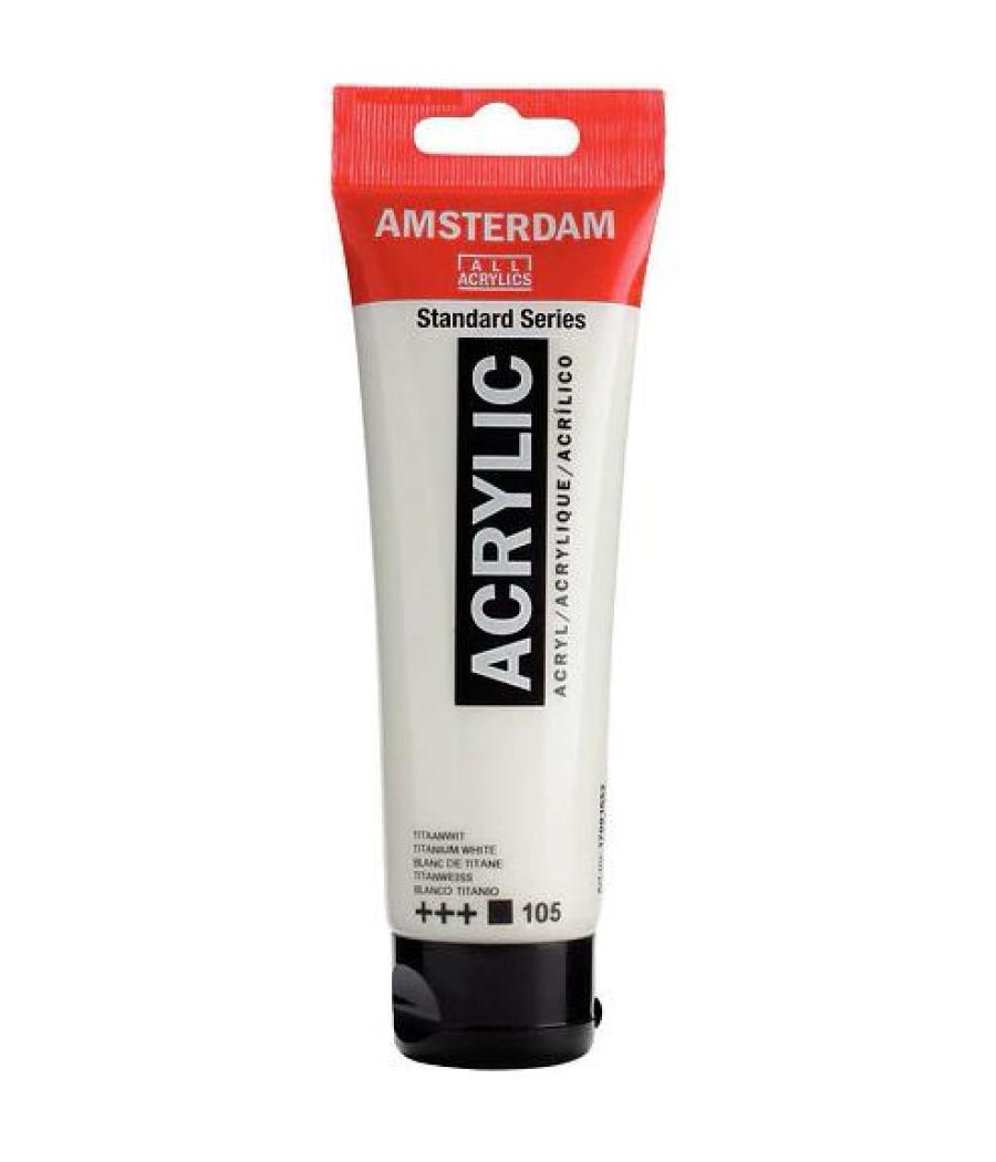 Talens amsterdam standard series colores acrílicos tubo 120ml blanco de titanio