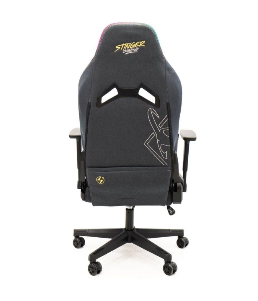 Silla gaming woxter stinger station elite/ luces led/ dorada y plata