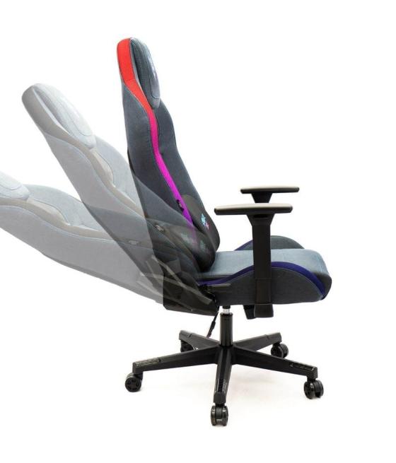 Silla gaming woxter stinger station elite/ luces led/ dorada y plata