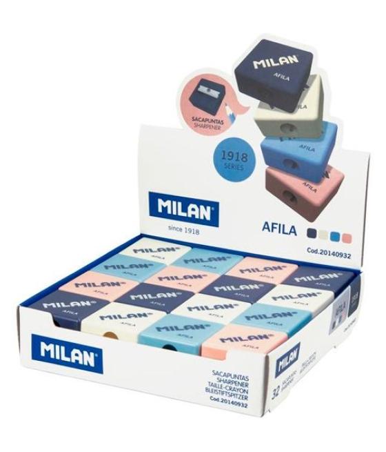 Milan afilalápices afila serie 1918 c/surtidos caja expositora 32 ud