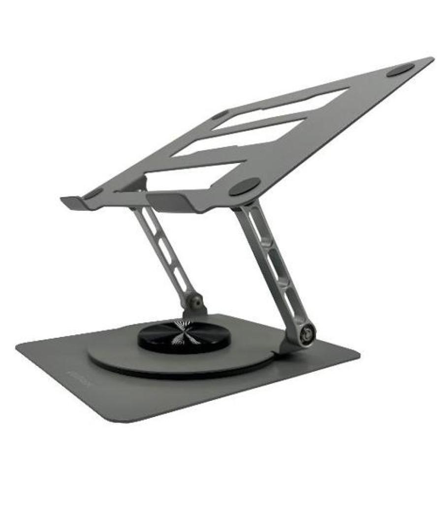 Nilox soporte de sobremesa "10-16" ajustable y base giratoria 360º para portatil / tablet gris