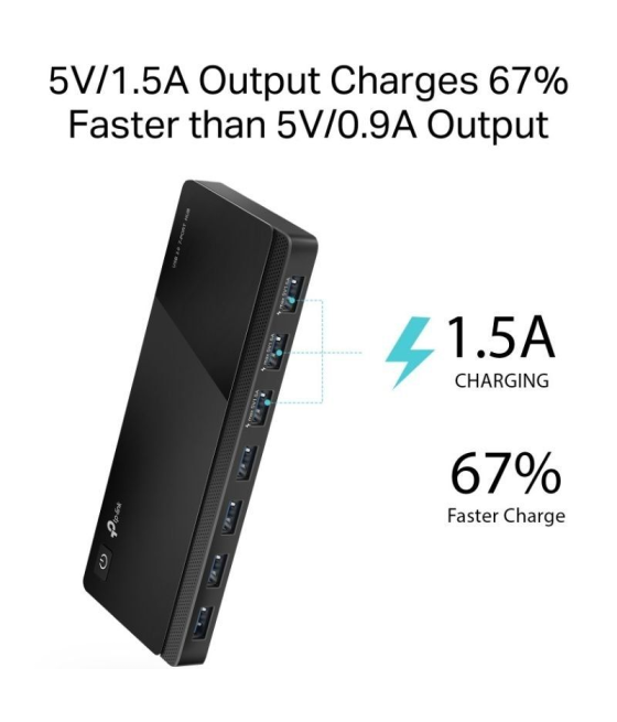 Hub usb 3.0 tp-link ue330/ 7xusb/ 1xmicrousb dc/ negro