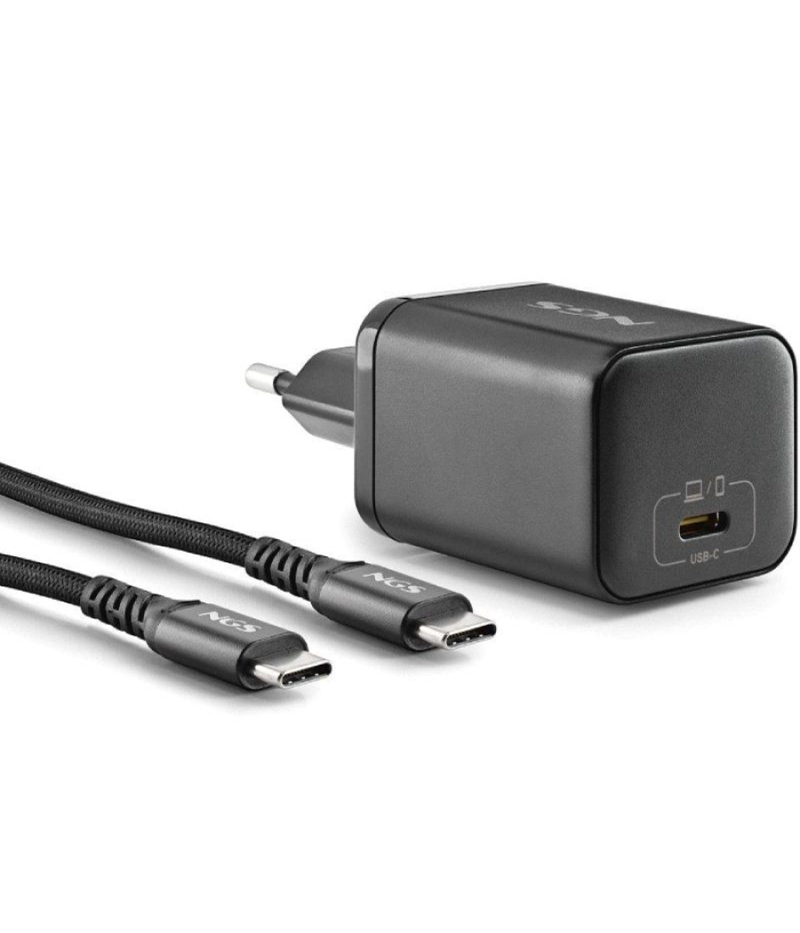 Cargador gan de portátil ngs bud65w-as para asus/ 1xusb tipo-c/ 65w/ automático/ 8 conectores/ voltaje 5-20v
