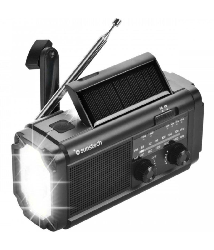 Radio portátil sunstech rpe25/ negra