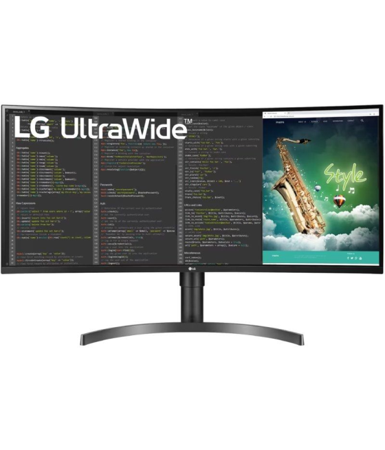 Monitor profesional ultrapanorámico curvo lg 35wn75cp-b 35'/ wqhd/ multimedia/ regulable en altura/ negro