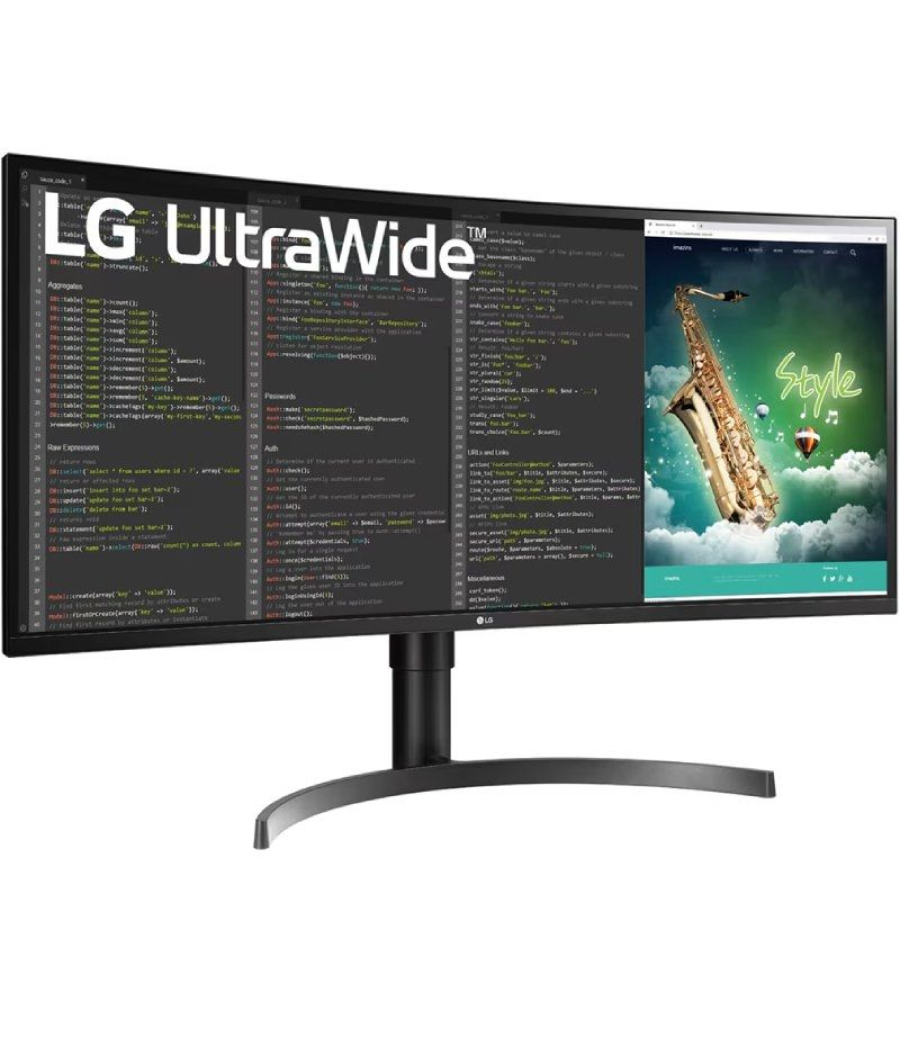 Monitor profesional ultrapanorámico curvo lg 35wn75cp-b 35'/ wqhd/ multimedia/ regulable en altura/ negro