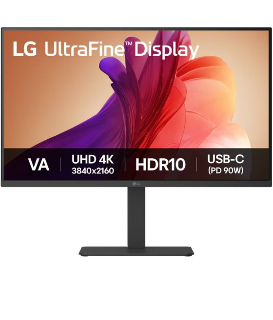 Monitor profesional lg ultrafine 32u720a-b 31.5'/ 4k/ multimedia/ regulable en altura/ negro