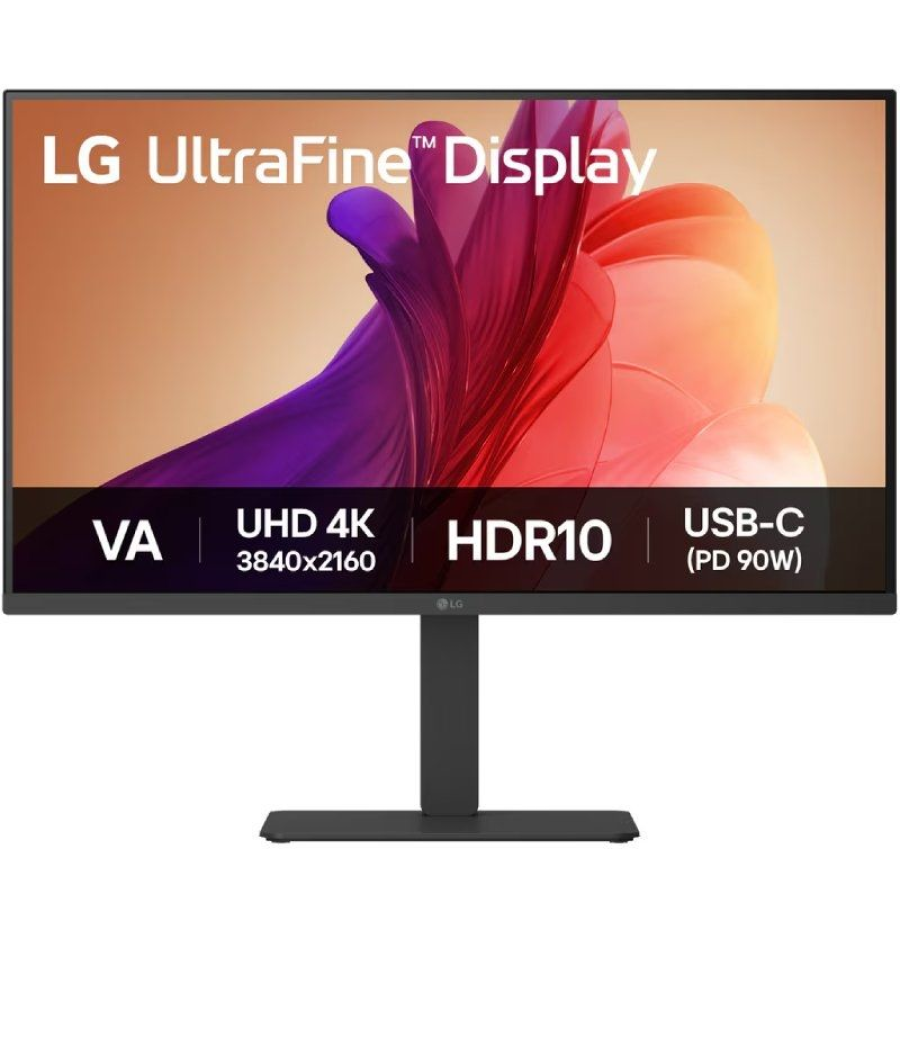 Monitor profesional lg ultrafine 32u720a-b 31.5'/ 4k/ multimedia/ regulable en altura/ negro