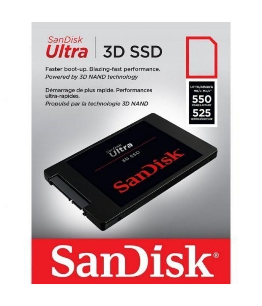 Disco ssd sandisk ultra 3d 500gb/ sata iii
