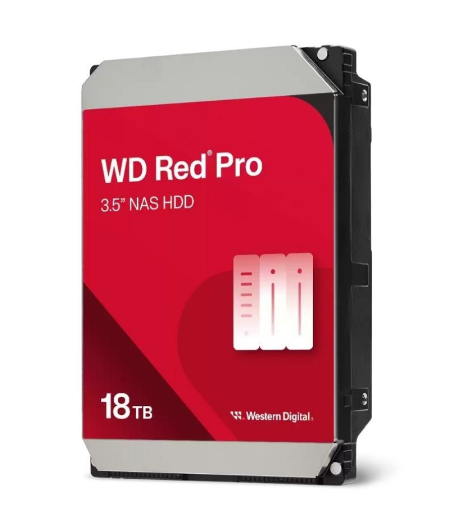 Disco duro western digital wd red pro nas 18tb/ 3.5'/ sata iii/ 512mb