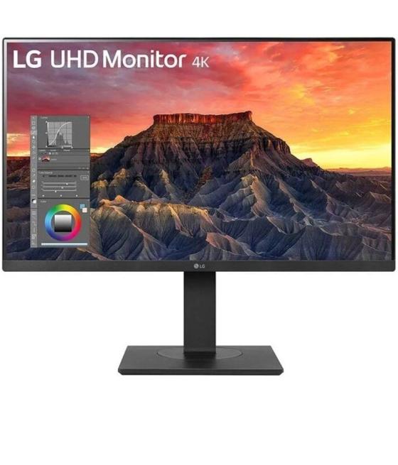 Monitor profesional lg 27bq65ub-b 27'/ 4k/ multimedia/ regulable en altura/ negro