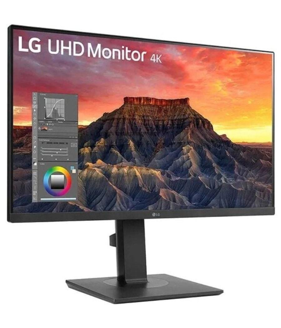 Monitor profesional lg 27bq65ub-b 27'/ 4k/ multimedia/ regulable en altura/ negro
