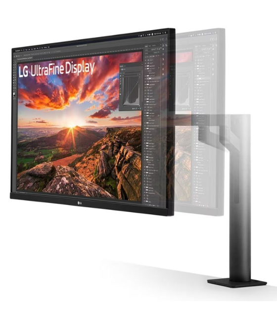 Monitor profesional lg ultrafine display 32un880k-b 31.5'/ 4k/ multimedia/ regulable en altura/ negro