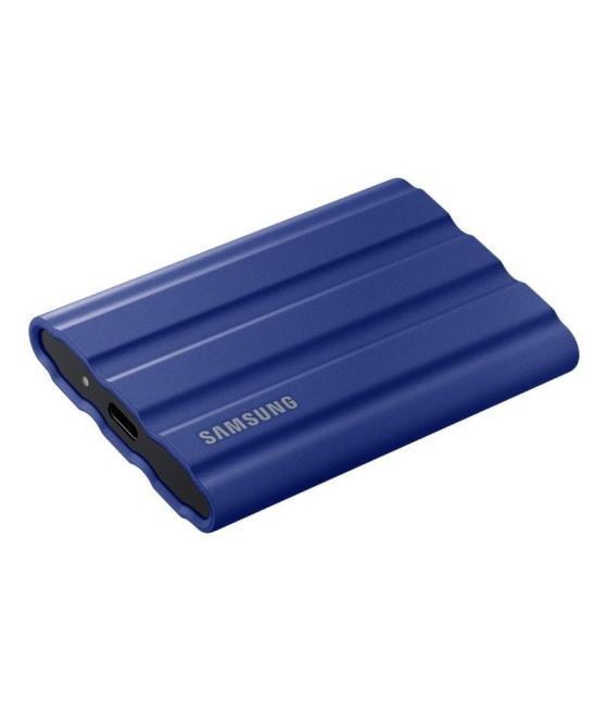Disco externo ssd samsung portable t7 shield 2tb/ usb 3.2/ azul